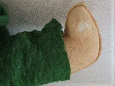 ADORABLE VINTAGE 1940's/50's FELT PIG