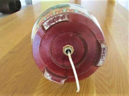 VINTAGE FAMILLE JAUNE CHINESE PORCELAIN LAMP STAND (LIGHT FITTING NEEDS TO BE REPLACED)