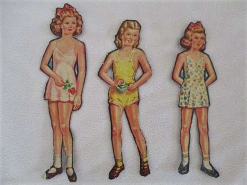 BARGAIN TIME!! A BATCH OF SEVENTEEN VINTAGE 1940's/50's PAPER DOLLS WITH OUTFITS!!