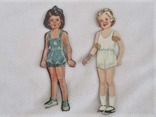 BARGAIN TIME!! A BATCH OF SEVENTEEN VINTAGE 1940's/50's PAPER DOLLS WITH OUTFITS!!