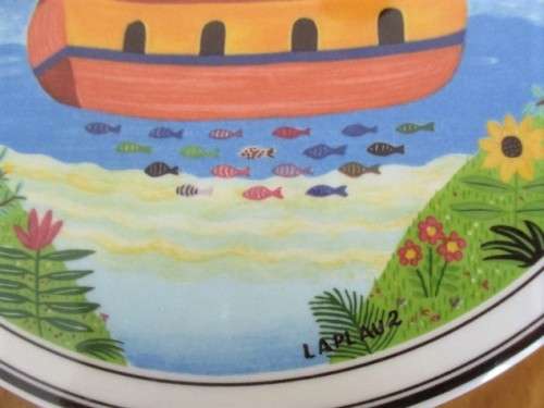 LARGE VILLEROY & BOCH NOAH'S ARK LIDDED TRINKET/BON BON DISH
