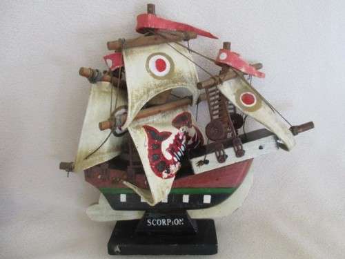 TWO LOVELY WOODEN BOATS WITH GREAT DETAIL FOR A BOY'S ROOM