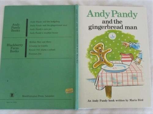 RATHER RARE 1973 HARD COVER  ANDY PANDY AND THE GINGERBREAD MAN