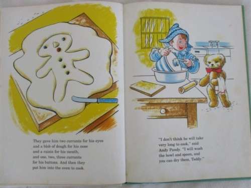 RATHER RARE 1973 HARD COVER  ANDY PANDY AND THE GINGERBREAD MAN