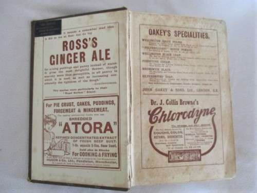 1907 - A VERY OLD AND COLLECTABLE EDITION OF MRS BEETON'S EVERY-DAY COOKERY - 113 YEARS OLD!