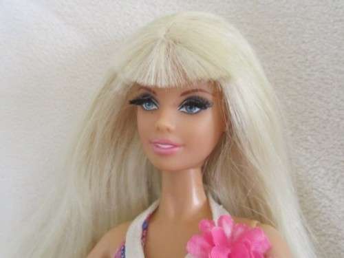 STUNNING MATTEL BARBIE DOLL WITH BANGS AND "REAL" LASHES IN THE CUTEST 1960's STYLE BELL BOTTOMS!
