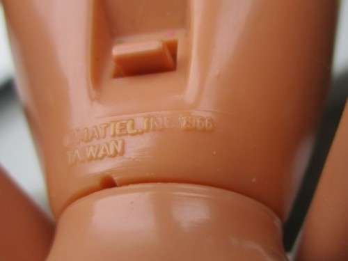 VINTAGE MATTEL BARBIE DOLL IN AGE-APPROPRIATE DRESS - MADE IN TAIWAN - CIRCA 1970 - 1987