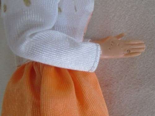 VINTAGE MATTEL BARBIE DOLL IN AGE-APPROPRIATE DRESS - MADE IN TAIWAN - CIRCA 1970 - 1987