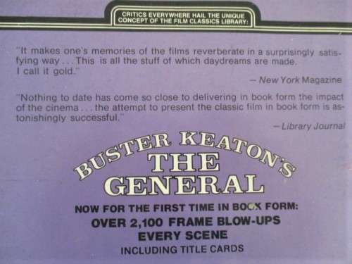 AN INTERESTING BOOK RECONSTRUCTING THE SILENT MOVIE `THE GENERAL` IN OVER 2100 FRAME BLOW-UP PHOTOS