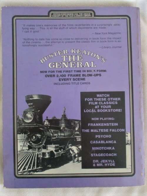 AN INTERESTING BOOK RECONSTRUCTING THE SILENT MOVIE `THE GENERAL` IN OVER 2100 FRAME BLOW-UP PHOTOS