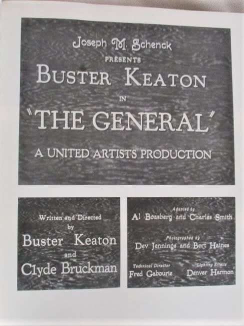 AN INTERESTING BOOK RECONSTRUCTING THE SILENT MOVIE `THE GENERAL` IN OVER 2100 FRAME BLOW-UP PHOTOS