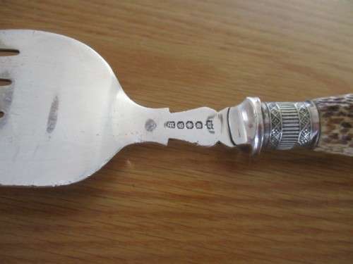 ORNATE VINTAGE HALLMARKED ELECTROPLATE SILVER FISH SERVER SET