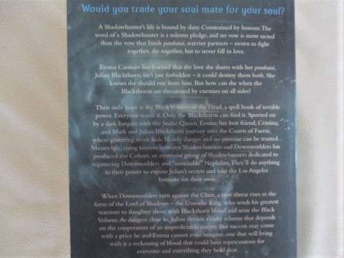 THE DARK ARTIFICES BOOK TWO - LORD OF SHADOWS BY CASSANDRA CLARE