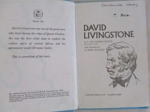 LADYBIRD AFRICANA? 1960 LADYBIRD HARD COVER - DAVID LIVINGSTONE