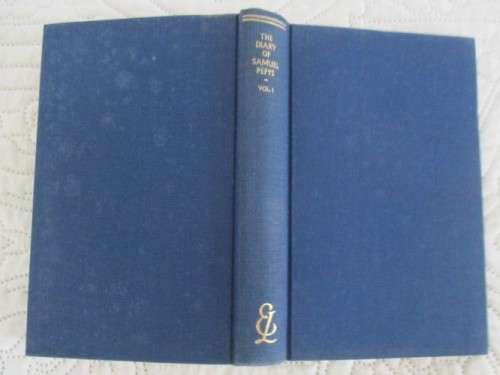 1953 HARD COVERS PLUS DUST COVERS - COMPLETE SET OF THREE VOLUMES OF THE DIARY OF SAMUEL PEPYS