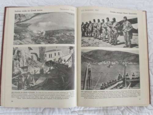 1940-1942 - THE WAR IN PICTURES (WWII) - THREE VOLUMES - YEAR ONE, TWO AND THREE
