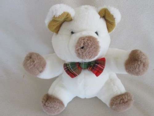 SOFT AND WHITE AND CLEAN AND FLUFFY - A GROUP OF SIX CUTE TOYS FOR BABY
