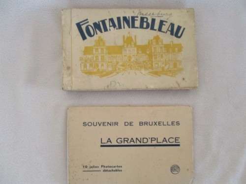 A LOT OF VINTAGE POSTCARDS - TWO BOOKLETS AND TWO LOOSE POSTCARDS