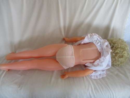 A VERY LARGE VINTAGE 90CM TALL PRIMA WALKING DOLL IN GREAT CONDITION