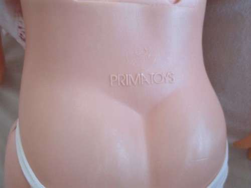 A VERY LARGE VINTAGE 90CM TALL PRIMA WALKING DOLL IN GREAT CONDITION