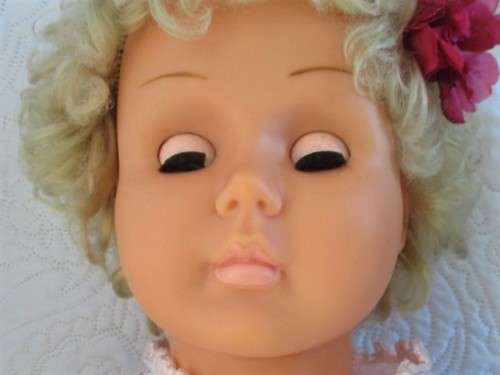 A VERY LARGE VINTAGE 90CM TALL PRIMA WALKING DOLL IN GREAT CONDITION