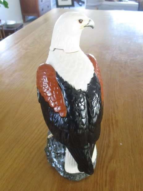 RARE ROYAL DOULTON FISH EAGLE DECANTER MADE FOR S.A. BRANDY AND MODELLED BY JOHN G. TONGUE - 1984