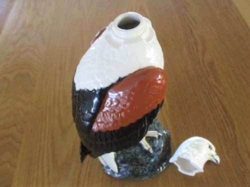 RARE ROYAL DOULTON FISH EAGLE DECANTER MADE FOR S.A. BRANDY AND MODELLED BY JOHN G. TONGUE - 1984
