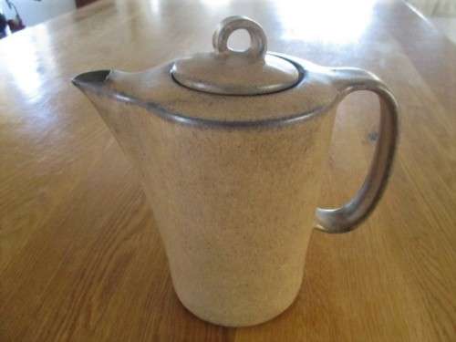 A LOVELY STONEWARE COFFEE POT