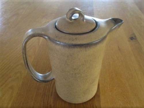 A LOVELY STONEWARE COFFEE POT