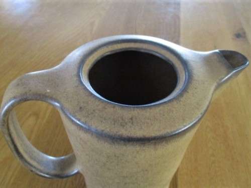 A LOVELY STONEWARE COFFEE POT