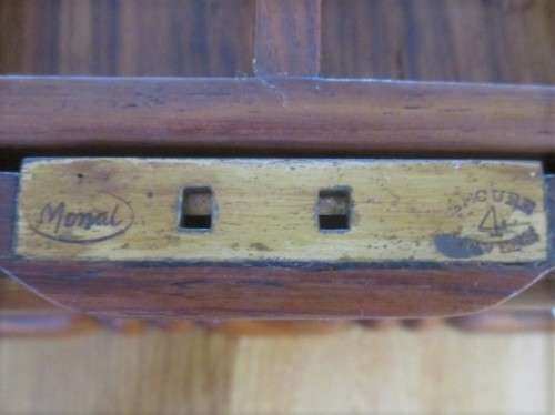A VERY LARGE VINTAGE SOLID WOODEN BOX MADE FROM RARE 'ALL BROWN KIAAT' - HUMIDOR?JEWELLERY BOX?