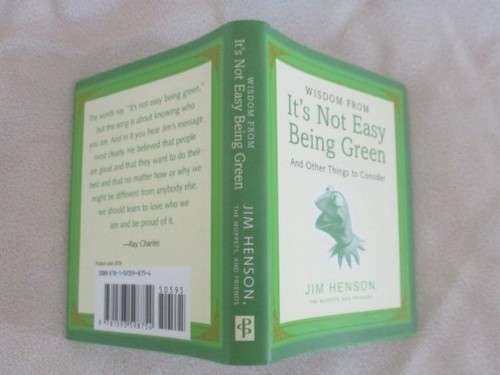 TWO COLLECTABLE MINIATURE BOOKS - HARDCOVERS WITH DUST JACKETS -ONE OF THE MUPPET'S KERMIT THE FROG