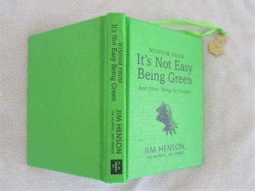 TWO COLLECTABLE MINIATURE BOOKS - HARDCOVERS WITH DUST JACKETS -ONE OF THE MUPPET'S KERMIT THE FROG
