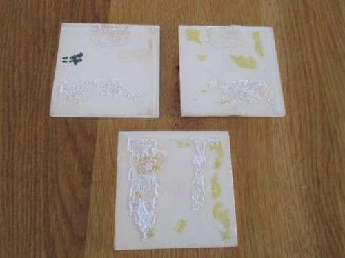 THREE SMALL BLUE AND WHITE DUTCH TILES