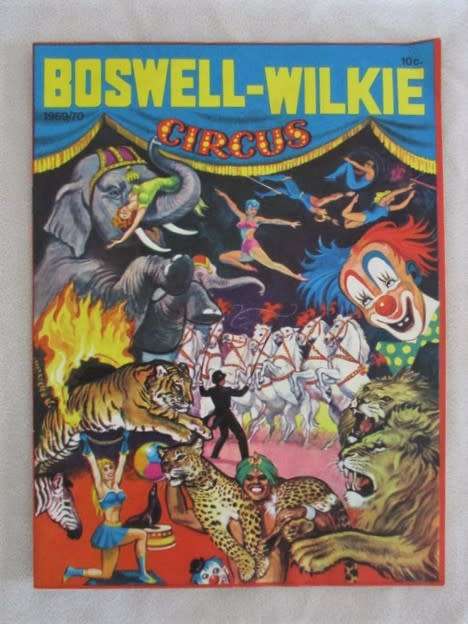 INSTANT NOSTALGIA!! RARE 1969/70 BOSWELL-WILKIE CIRCUS SOUVENIR PROGRAMME