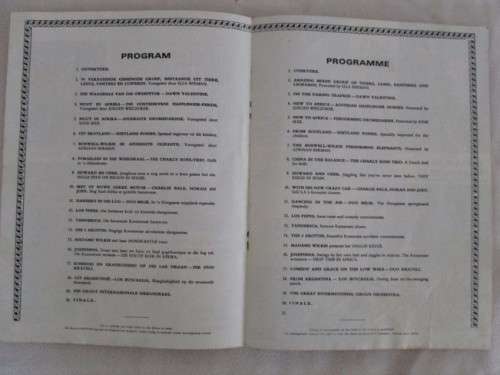 INSTANT NOSTALGIA!! RARE 1969/70 BOSWELL-WILKIE CIRCUS SOUVENIR PROGRAMME