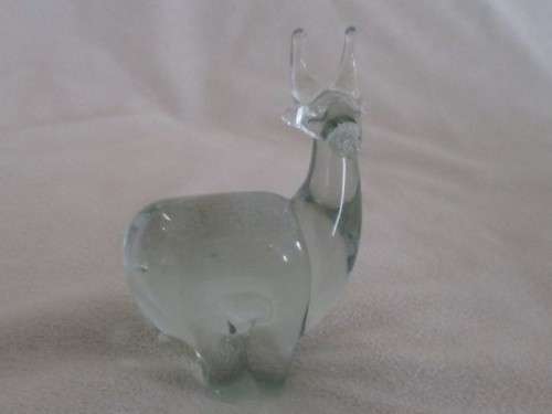 SMALL NGWENYA GLASS ANTELOPE - ELAND?? IN PERFECT CONDITION