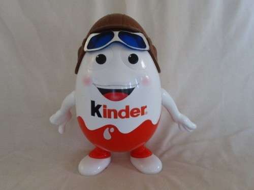 A LARGE 10" TALL KINDER EUROPEAN FERRERO SURPRISE EASTER EGG HOLDER