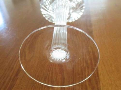 BEAUTIFUL ORNATE GLASS CANDLESTICK