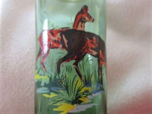 SET OF 4 VINTAGE SPANISH LONG SHOT GLASSES DEPICTING DIFFERENT HUNTING SCENES  FROM SA DA BANDEIRA