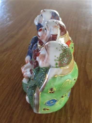 VINTAGE JAPANESE PORCELAIN - THREE WISE MONKEYS (SPEAK NO EVIL, HEAR NO EVIL, SEE NO EVIL)