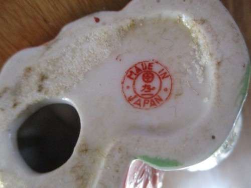 VINTAGE JAPANESE PORCELAIN - THREE WISE MONKEYS (SPEAK NO EVIL, HEAR NO EVIL, SEE NO EVIL)