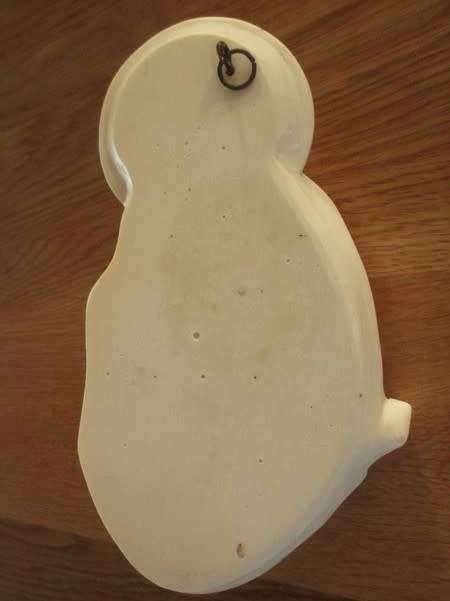 BEAUTIFUL VINTAGE BONDED MARBLE THREE DIMENSIONAL WALL PLAQUE OF HOLY MOTHER AND CHILD