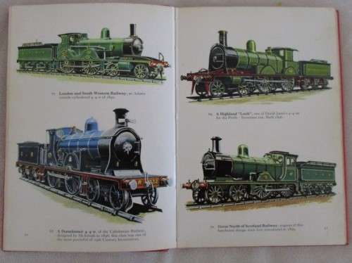 1964 - THE POCKET ENCYCLOPEDIA OF BRITISH STEAM LOCOMOTIVES IN COLOUR (HARD COVER)BY O.S. NOCK