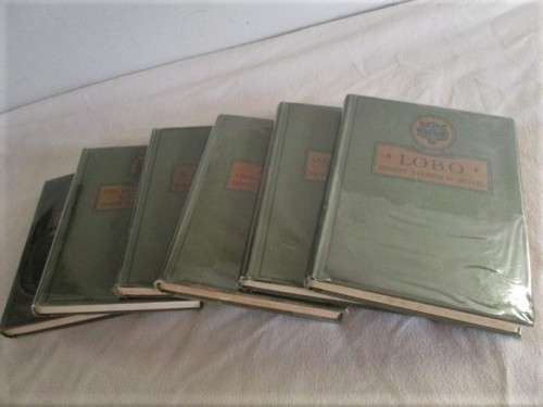 A SET OF SIX COLLECTABLE ERNEST THOMPSON SETON HARD COVER ANIMAL STORY BOOKS - CIRCA 1925 TO 1930