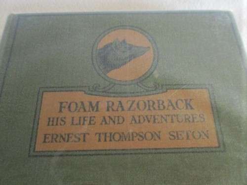 A SET OF SIX COLLECTABLE ERNEST THOMPSON SETON HARD COVER ANIMAL STORY BOOKS - CIRCA 1925 TO 1930