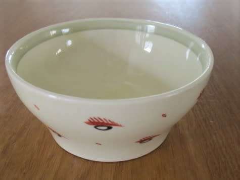 VINTAGE SUSIE COOPER COFFEE SET WITH UNUSUAL PATTERN (LOOKS LIKE EYE AND EYELASH) - CIRCA 1932-64