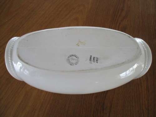 UNUSUAL!! LARGE ART DECO TRINKET DISH - PORCELLANE D'ARTE, ITALY