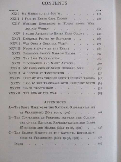 1902 FIRST EDITION - THREE YEARS WAR (OCT. 1899-JUNE 1902) BY BOER GENERAL CHRISTIAAN RUDOLF DE WET