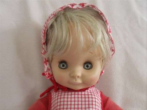EXTREMELY RARE VINTAGE RATTI, ITALY BABY DOLL WITH POSEABLE FOAM BODY AND THE CUTEST FACE